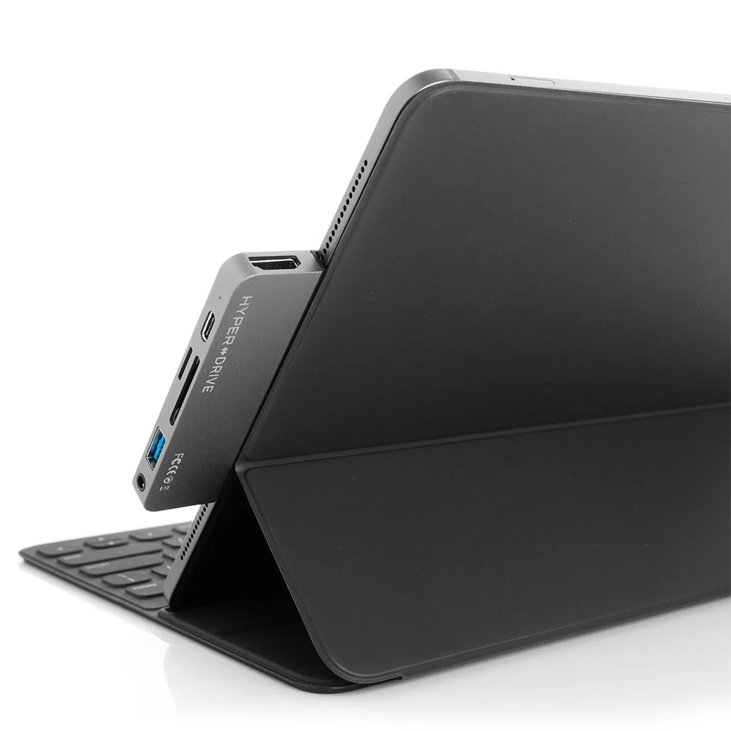 Hyper Drive 6-in-1 USB-C Hub for iPad Pro – Multi-Port Docking Station for iPad Pro, Air, and Mini - Image 3