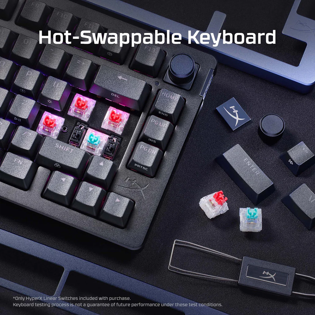 HyperX Alloy Rise 75 - Ultra-Customizable 75% Mechanical Gaming Keyboard with Red Switch - Image 7