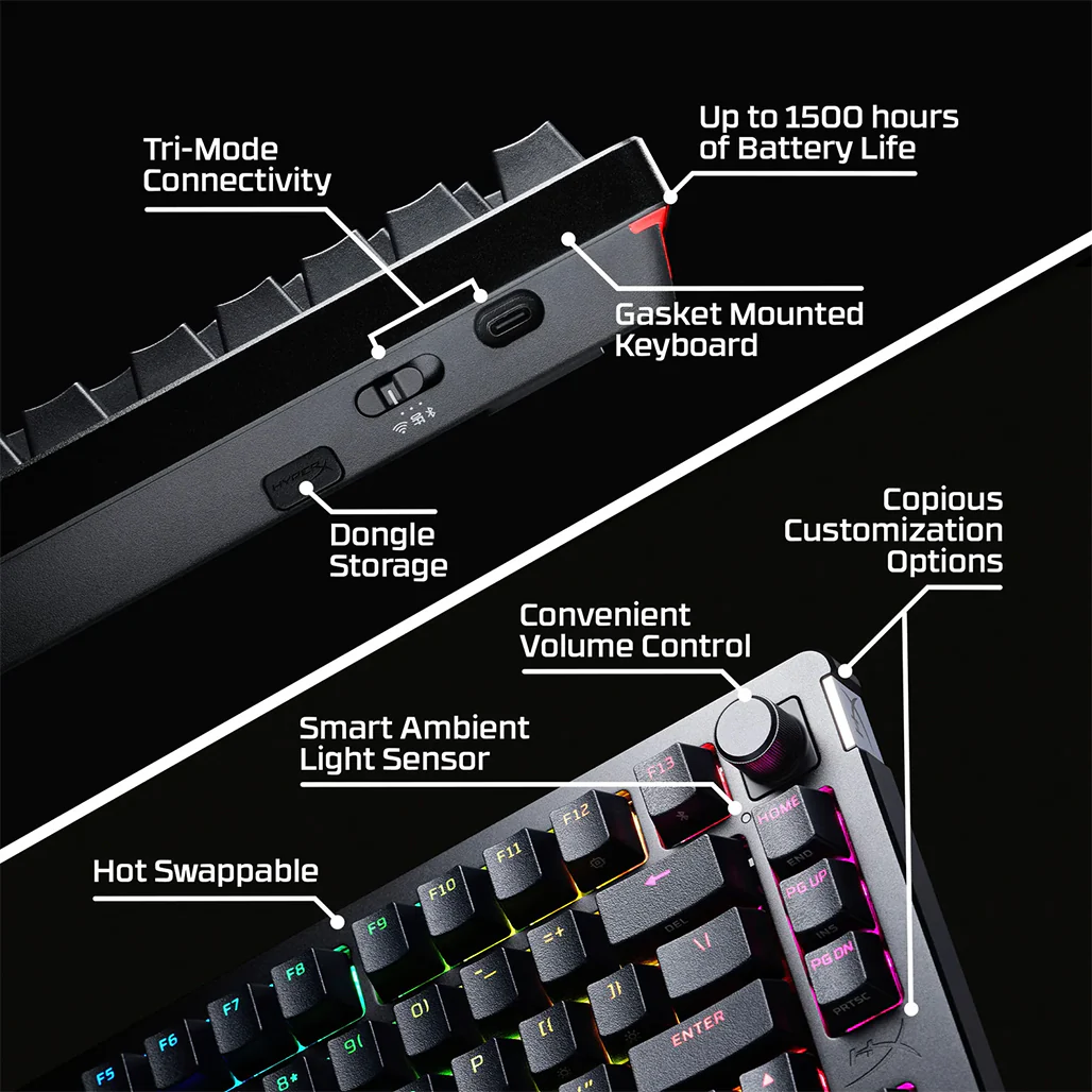 HyperX Alloy Rise 75 Wireless Gaming Keyboard - Image 13