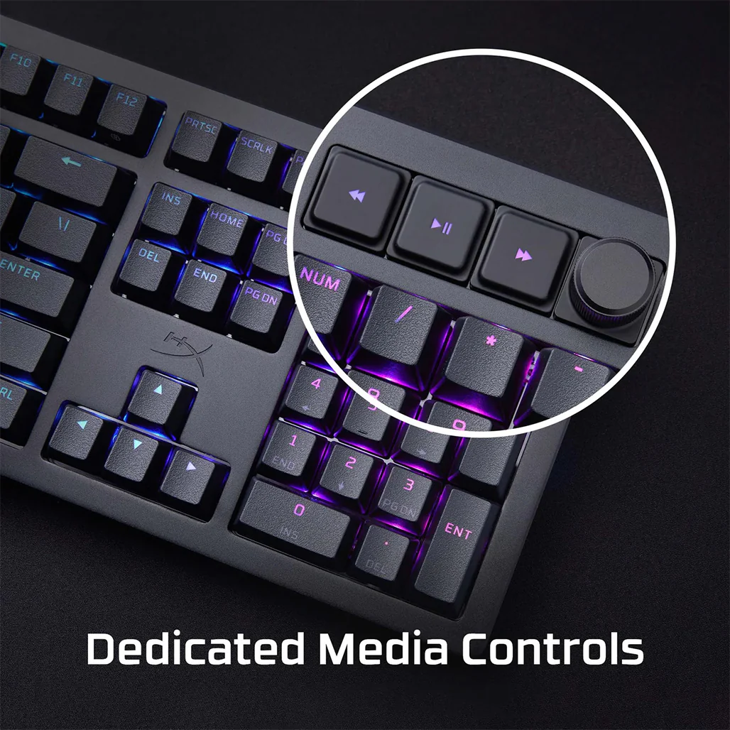 HyperX Alloy Rise - Ultimate Toolless Customizable RGB Gaming Keyboard with Red Switch - Image 11