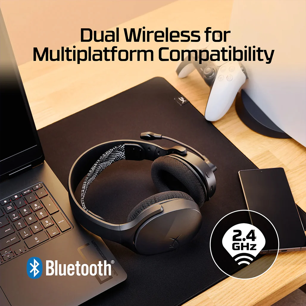 HyperX Cloud Jet Wireless Gaming Headset – Dual Connectivity, 25-Hour Battery, Swivel Mic & Signature Sound - Image 9