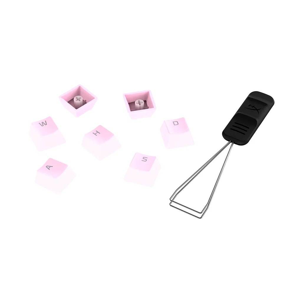 HyperX Full Key Set PBT Keycaps - Pink | Durable with Shine-Through Design - Image 2