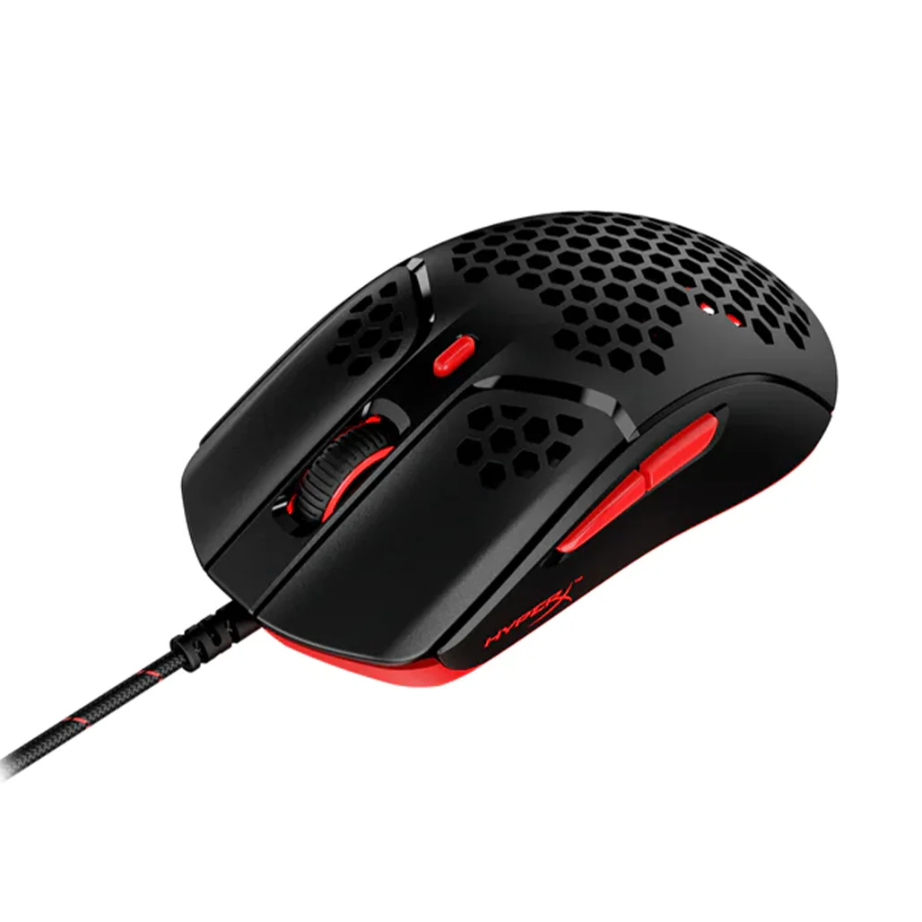 HyperX Pulsefire Haste Lightweight Wired Gaming Mouse - Black/Red | 4P5E3AA - Image 4