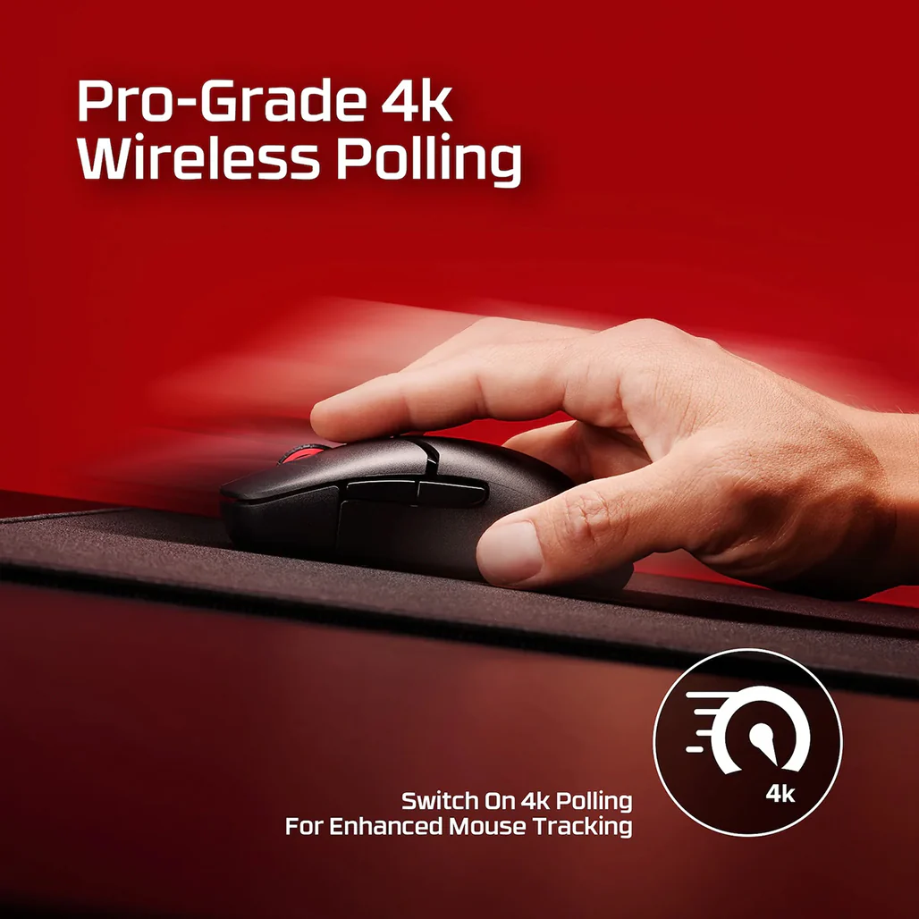 HyperX Pulsefire Saga Pro Wireless Gaming Mouse – Black - Image 5
