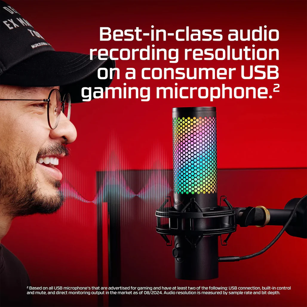 HyperX QuadCast 2 S - ARGB USB Microphone - Image 10