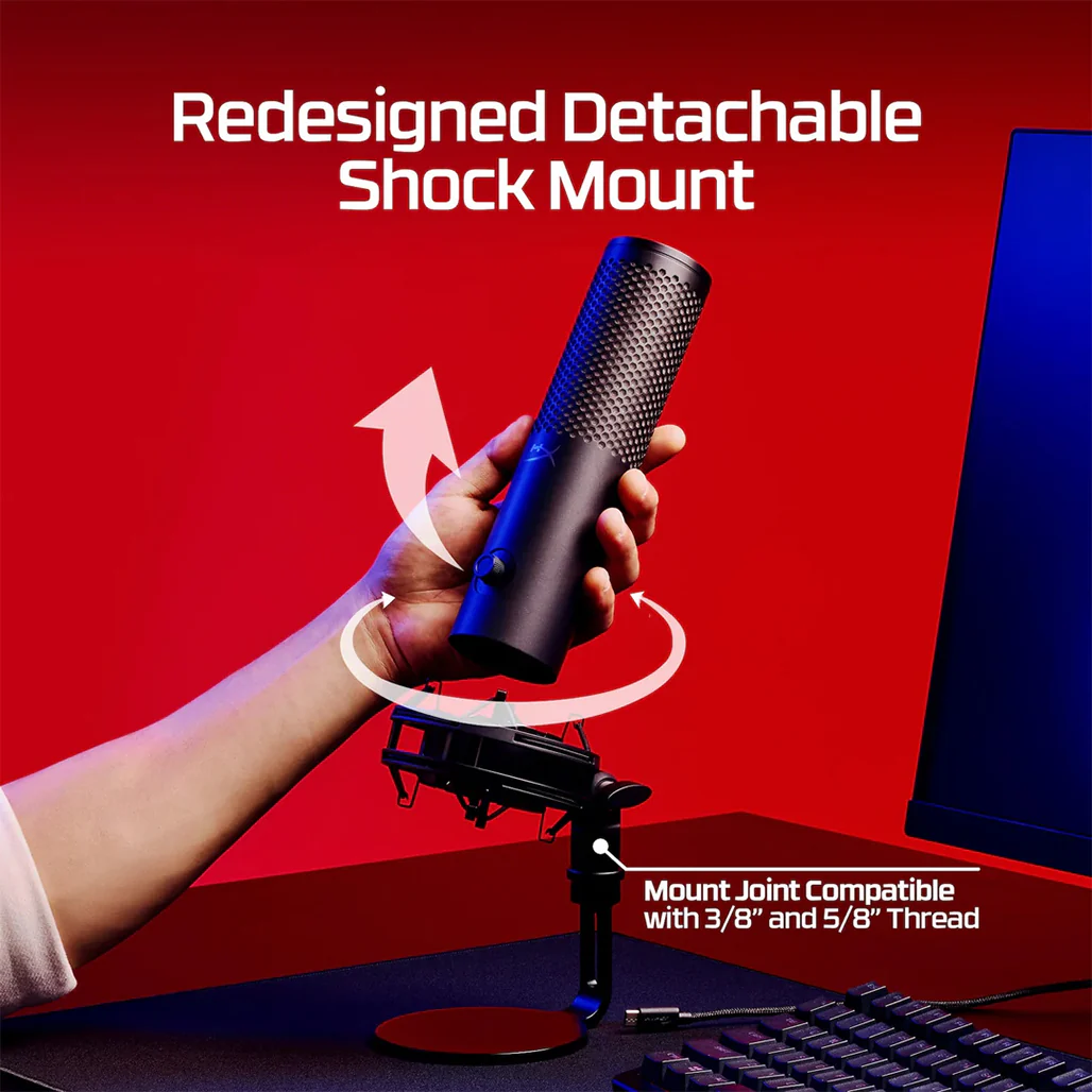 HyperX QuadCast 2 S - ARGB USB Microphone - Image 14