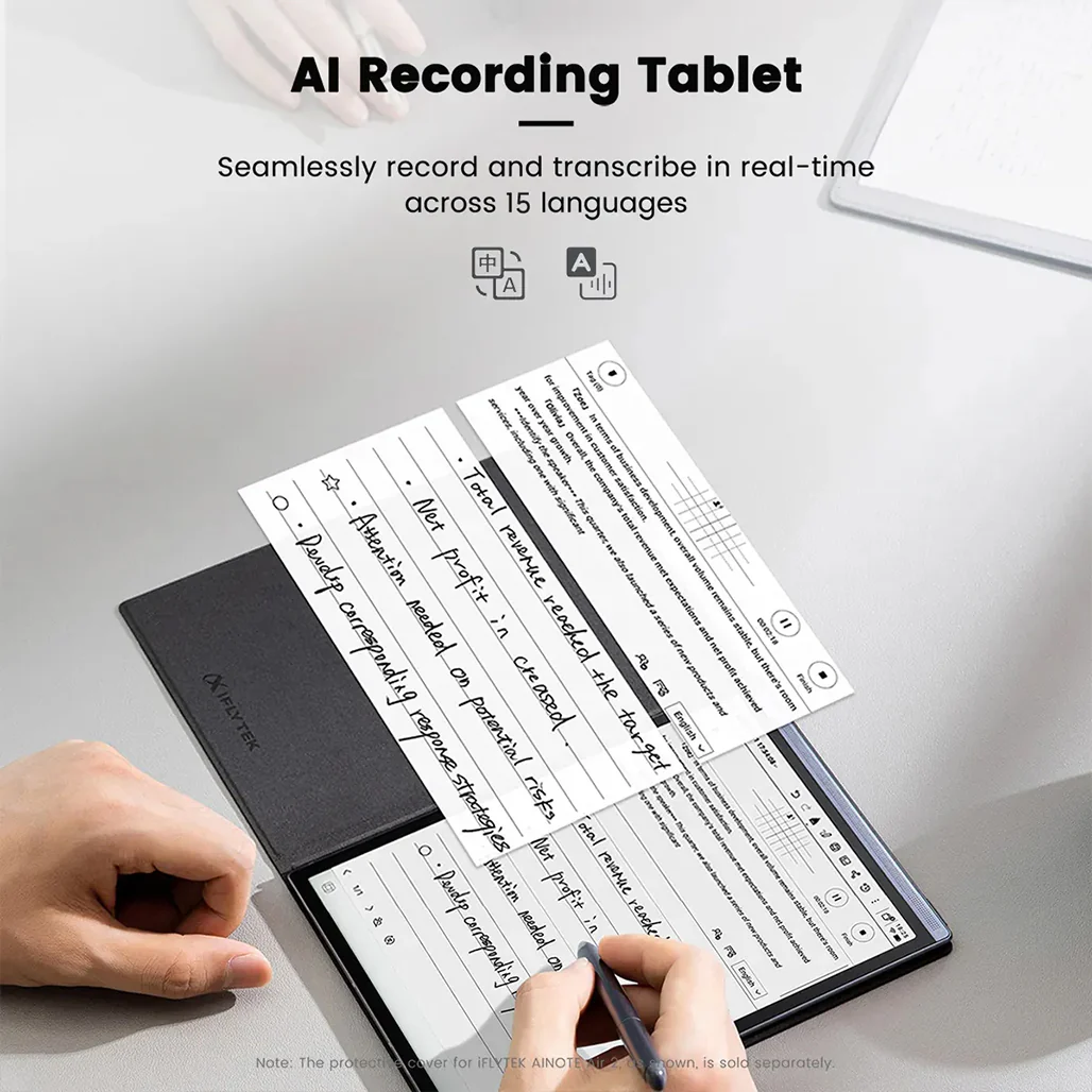 iFlytek AINOTE Air 2 Smart Digital Notebook – Real-Time Voice-to-Text Transcription, 14-Language Support, 8.2" E-Ink Display - Image 4
