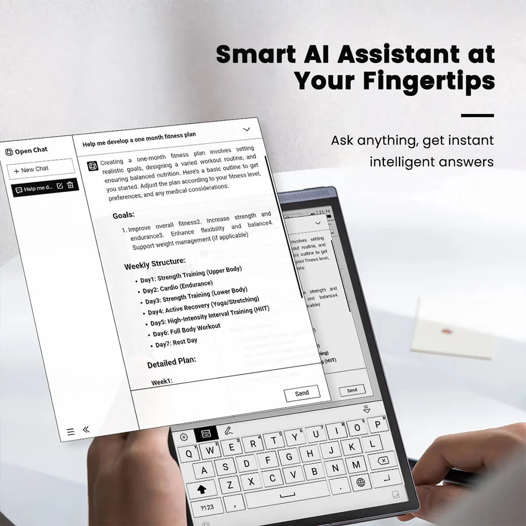 iFlytek AINOTE Air 2 Smart Digital Notebook – Real-Time Voice-to-Text Transcription, 14-Language Support, 8.2" E-Ink Display - Image 6