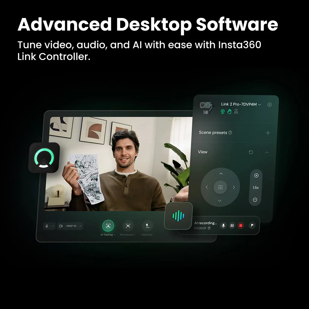 Insta360 Link 2 Pro - 4K AI Webcam - Image 9