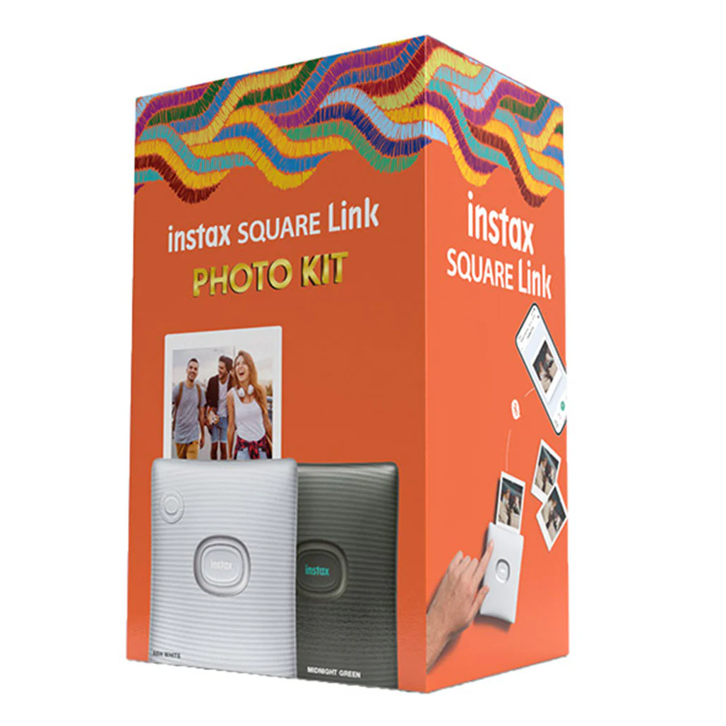 Fujifilm Instax Square Link Smartphone Printer - Midnight Green, AR Effects, 3-color Printing - Image 2