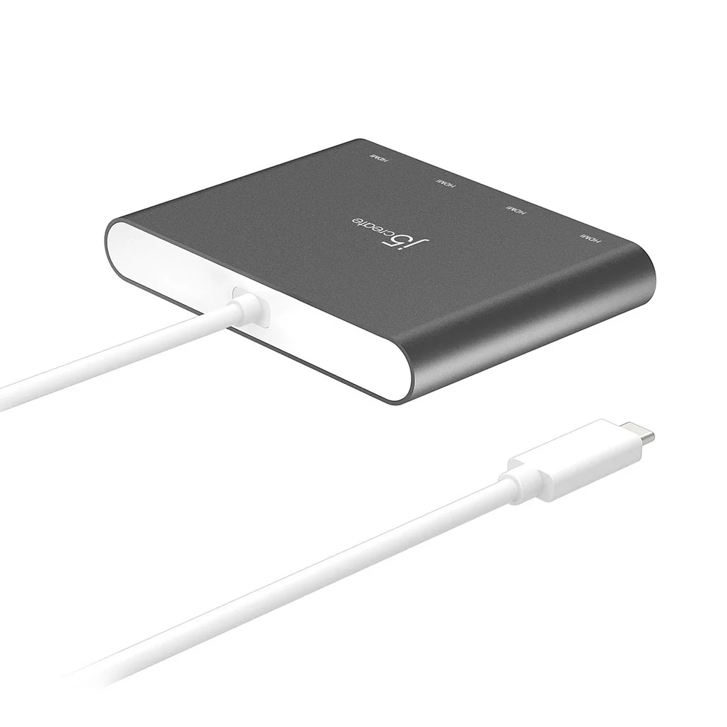 J5Create USB-C to 4-Port HDMI™ Multi-Monitor Adapter JCA366 - 4K Display Expansion for MacBook® and PC - Image 4