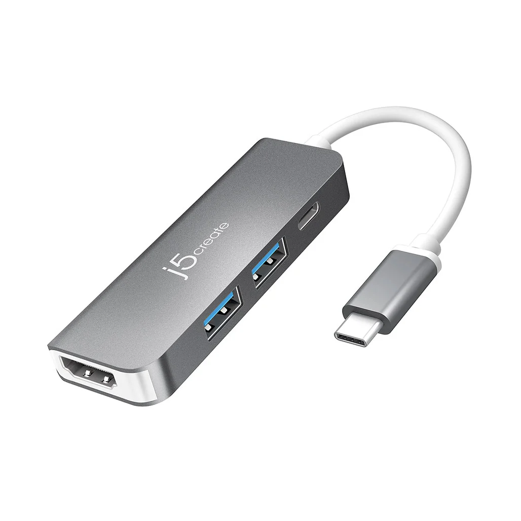 J5 Create USB-C to HDMI & USB 3.1 2-Port Adapter with Power Delivery - JCD371