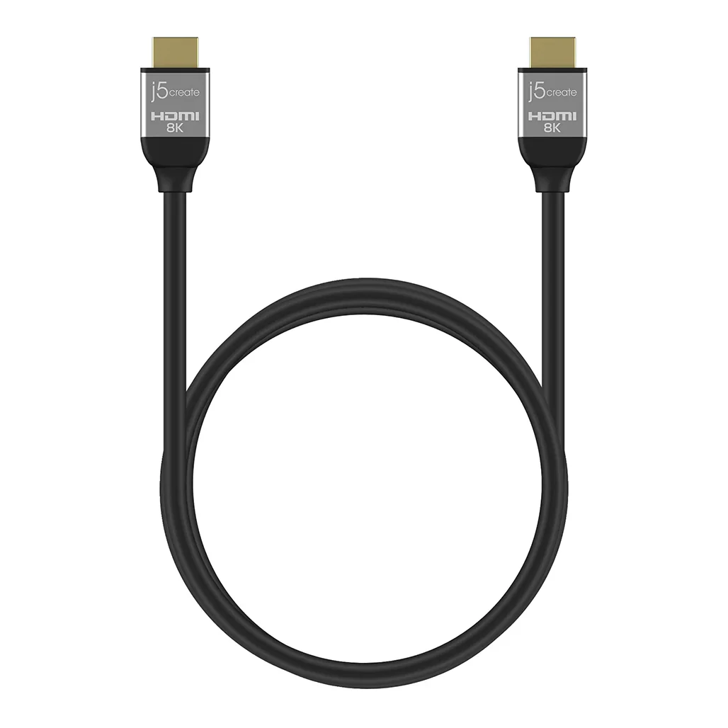 J5Create Ultra High Speed HDMI Cable JDC53 - 8K @ 60Hz, 48Gbps, Gold-Plated Connectors - Image 2