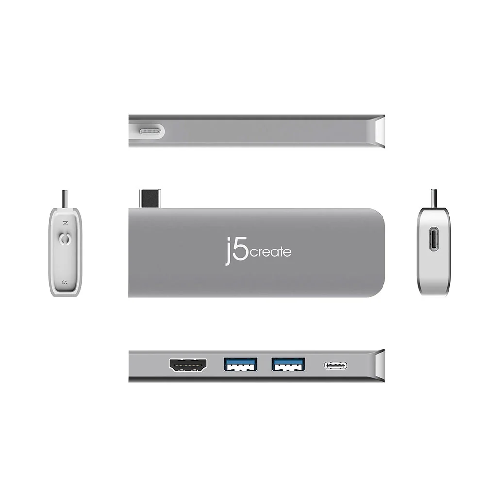 J5Create Ultradrive Kit USB-C Multi-Display Modular Dock JCD389 - 12 Configurations, 4K HDMI, Gigabit Ethernet - Image 4
