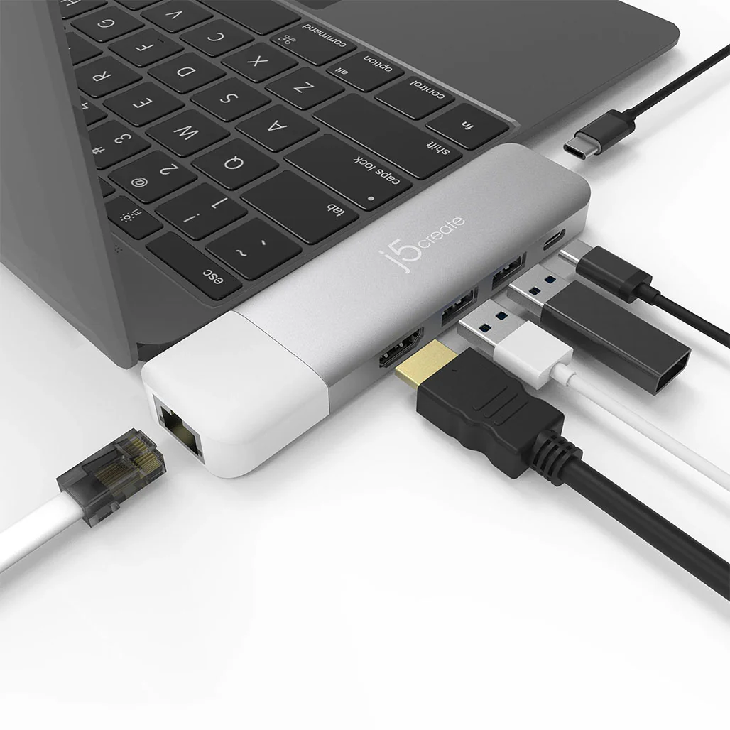 J5Create Ultradrive Kit USB-C Multi-Display Modular Dock JCD389 - 12 Configurations, 4K HDMI, Gigabit Ethernet - Image 8