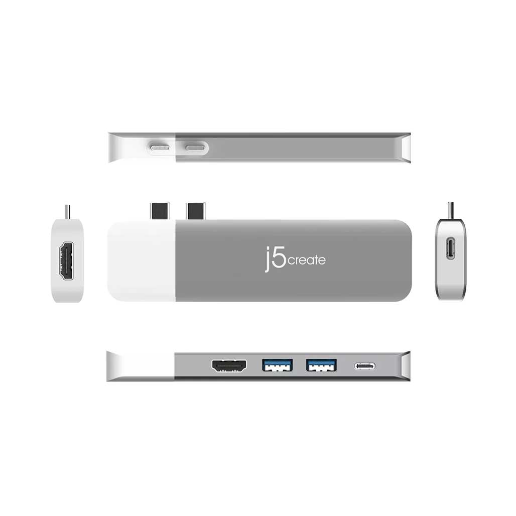 J5Create ULTRADRIVE USB-C™ Dual-Display Modular Dock JCD387 – 4K HDMI, 100W Power Delivery, USB 3.1 Gen 1, SD & microSD Support - Image 4