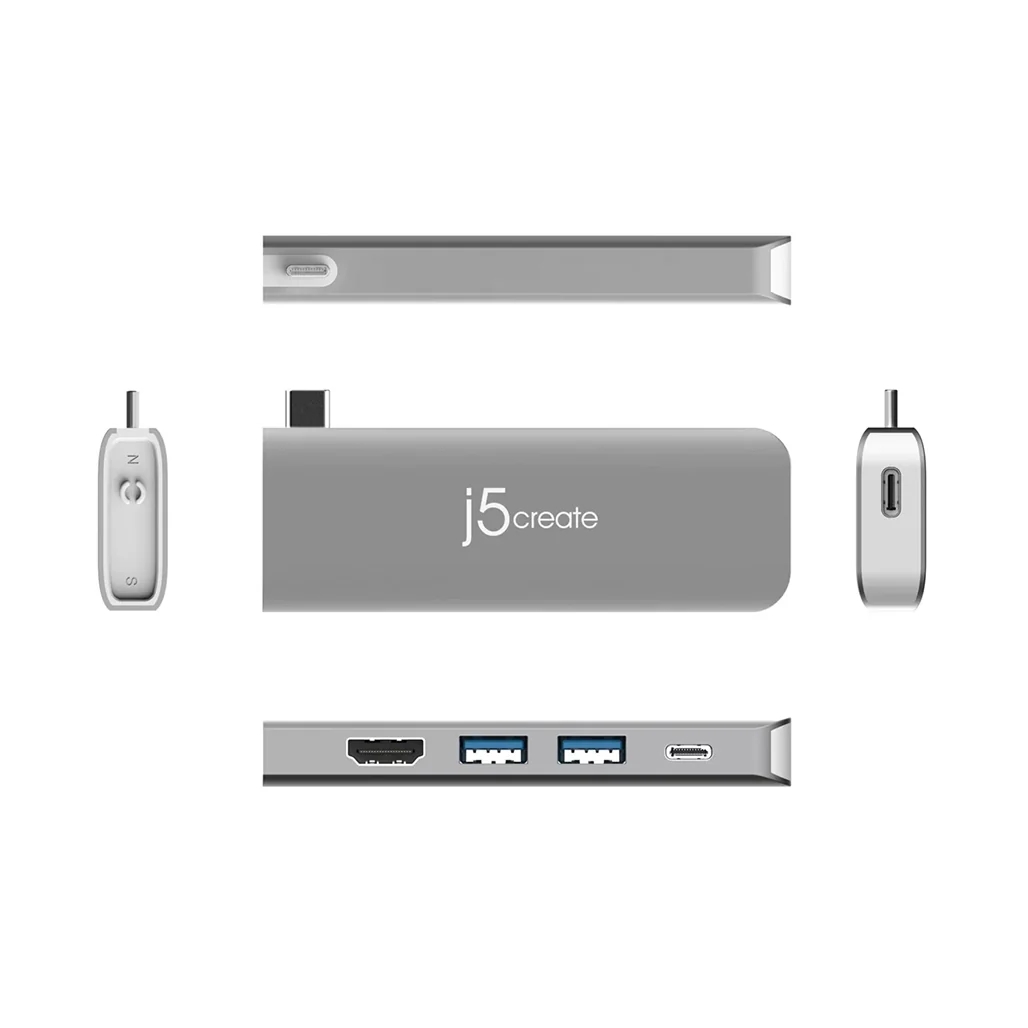 J5Create ULTRADRIVE USB-C™ Dual-Display Modular Dock JCD387 – 4K HDMI, 100W Power Delivery, USB 3.1 Gen 1, SD & microSD Support - Image 5