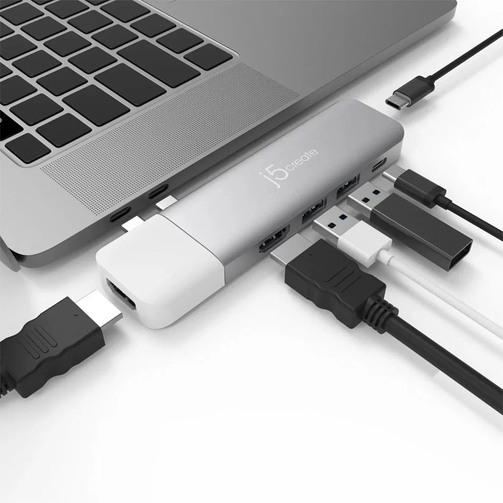 J5Create ULTRADRIVE USB-C™ Dual-Display Modular Dock JCD387 – 4K HDMI, 100W Power Delivery, USB 3.1 Gen 1, SD & microSD Support - Image 7