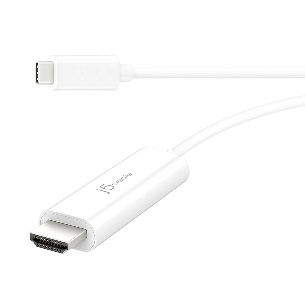 J5Create USB-C® to 4K HDMI™ Cable JCC153 – DisplayPort™ Alt Mode Compatible, 60Hz 4K HDR Support, Plug-and-Play for MacBook®, Chromebook®, Laptops - Image 2