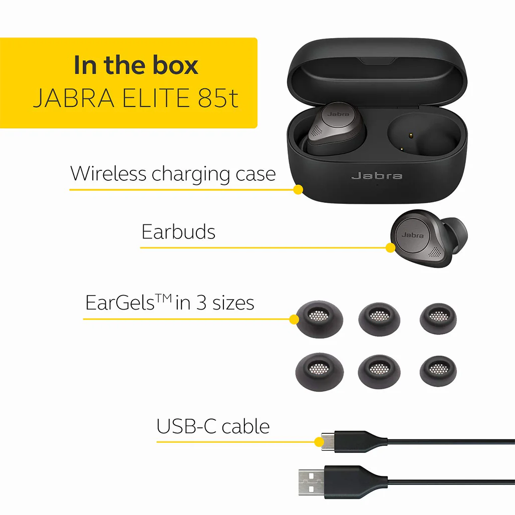 Jabra Elite 85t True Wireless Earbuds with Advanced Active Noise Cancellation - Image 6