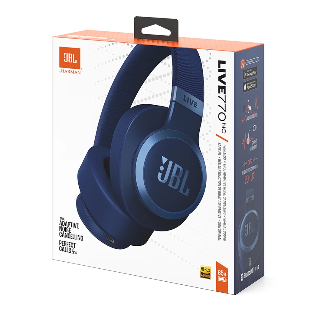 JBL Live 770NC Wireless Over-Ear Headphones with True Adaptive Noise Cancellation - Image 8