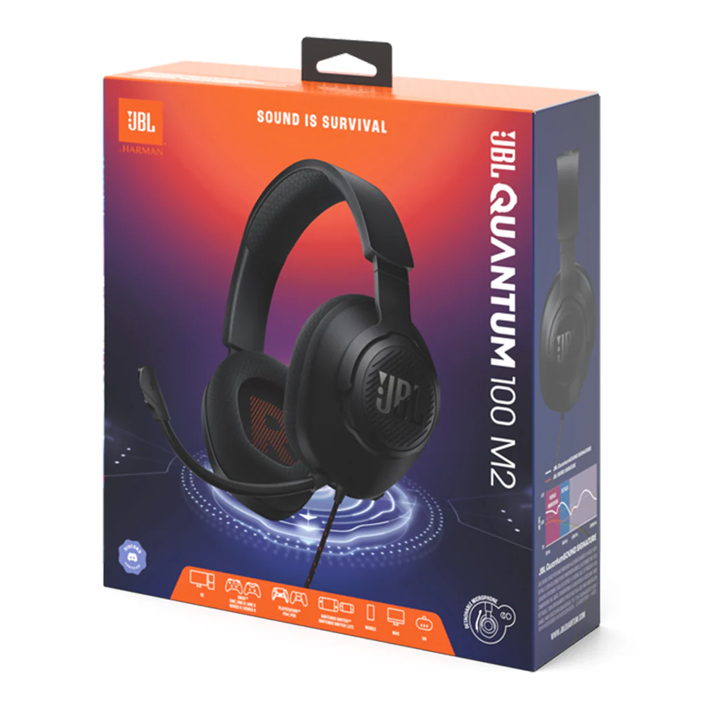 JBL Quantum 100M2 Wired Over-Ear Gaming Headset - Image 9