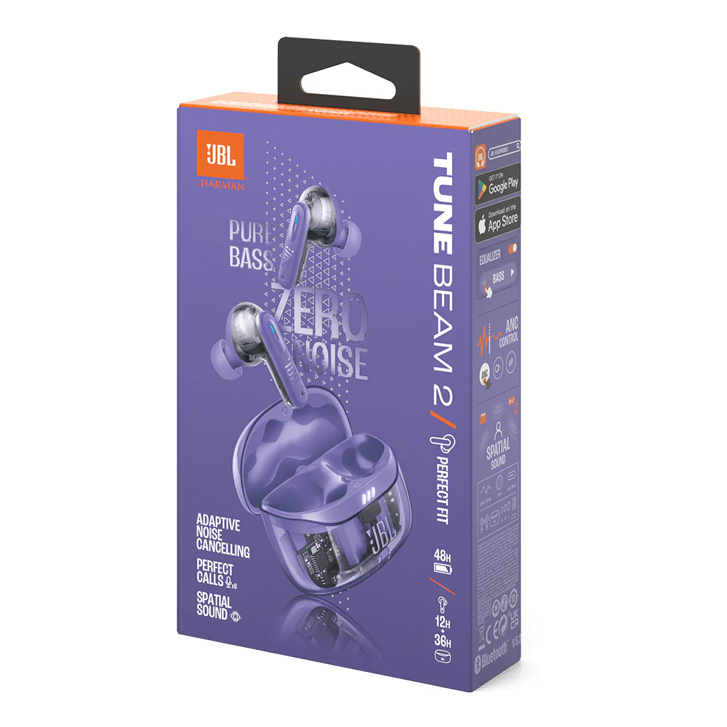 JBL Tune Beam 2 Ghost Edition - True Wireless Earbuds with Adaptive Noise Cancelling - Image 22