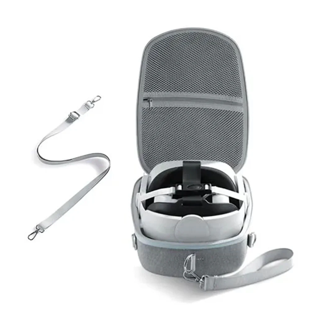 Joyroom JR-QB1 Shockproof Case for Oculus Quest 2 - Grey with Shoulder and Hand Straps - Image 4