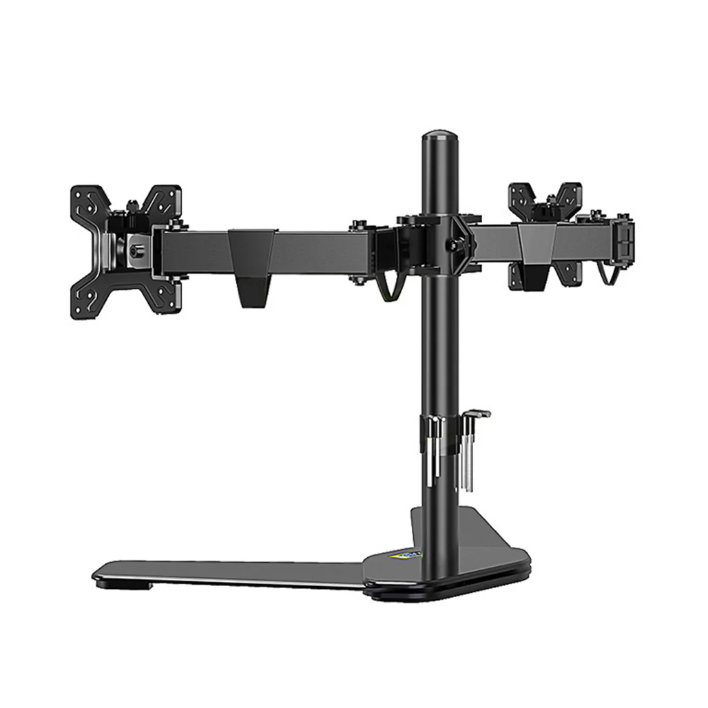 KALOC DW220T Adjustable Horizontal Dual Monitor Arm for 17-27 Inch Screens | Cable Management, 360° Rotation, Height Adjustable - Image 2