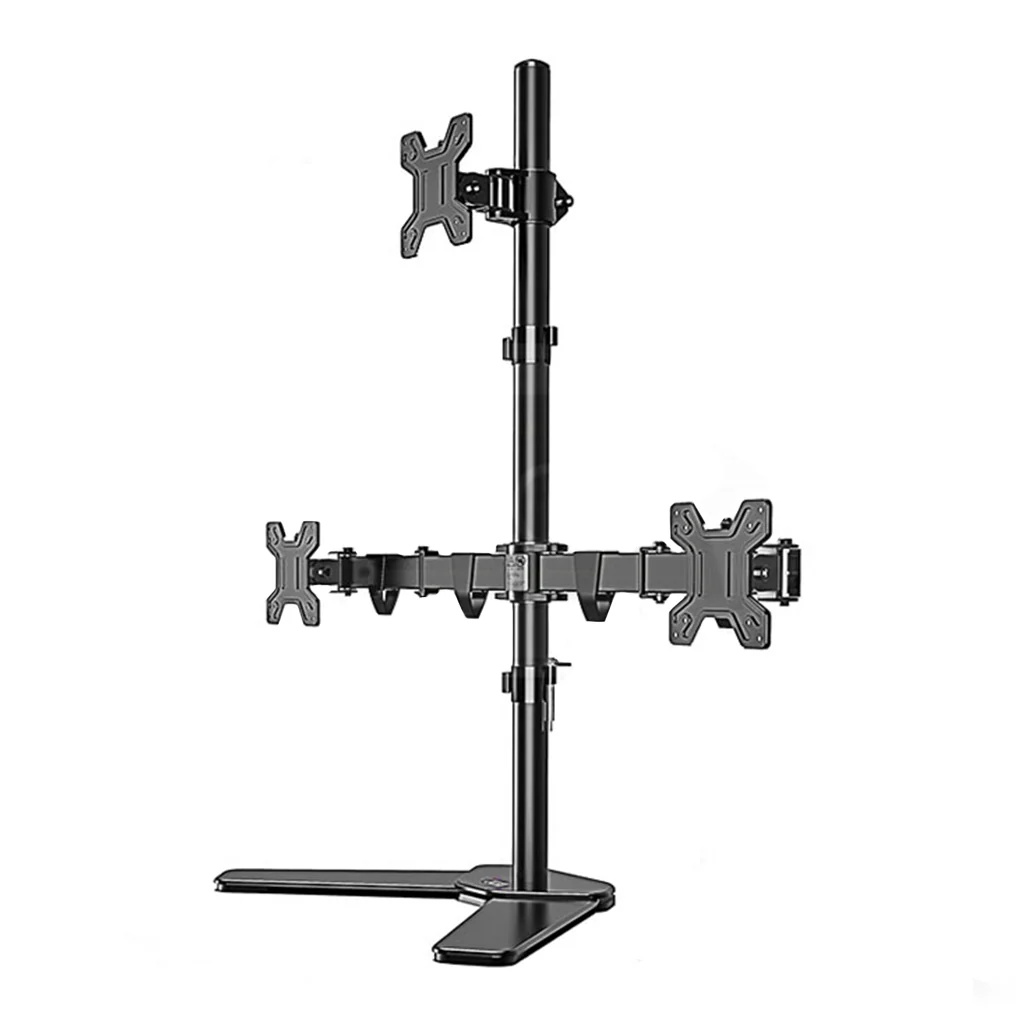 KALOC DW230T Adjustable Triple Monitor Arm for 17 to 27 Inch Screens with Cable Management - Image 2