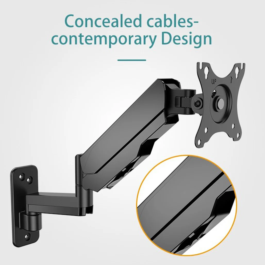 KALOC KLC-M520 Adjustable Single Monitor Arm for 17-35 Inch Screens – Internal Gas Spring Technology - Image 6