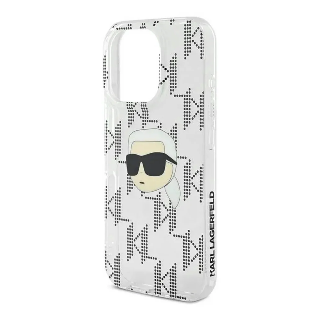 Karl Lagerfeld IML Electroplated Hard Case with Karl Head & Monogram Design for iPhone 16 Pro Max – Luxury and Durable Protection - Image 5