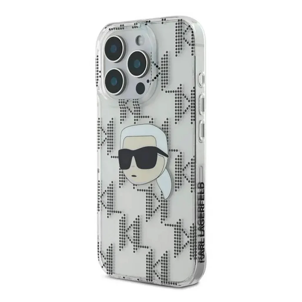 Karl Lagerfeld IML Electroplated Hard Case with Karl Head & Monogram Design for iPhone 16 Pro Max – Luxury and Durable Protection - Image 7