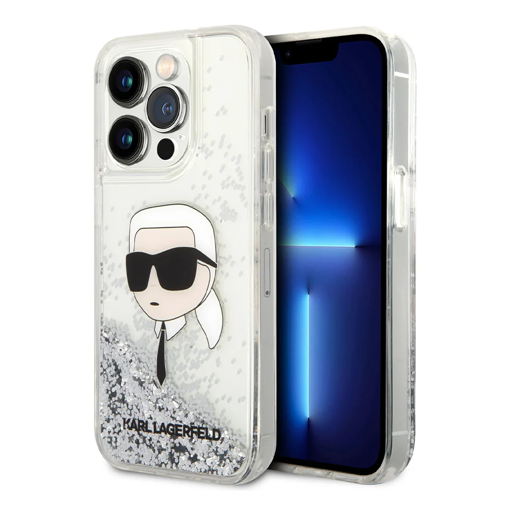 Karl Lagerfeld - Liquid Glitter Nft Karl Head - Case for iPhone 15 Pro - Image 2