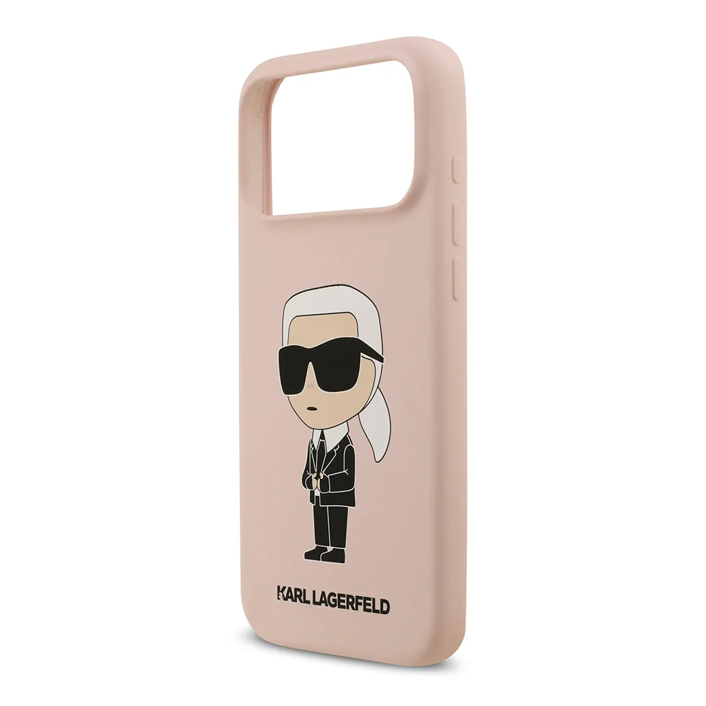 Karl Lagerfeld Liquid Silicone Case with Ikonik NFT Logo for iPhone 17 Pro Max - Image 13