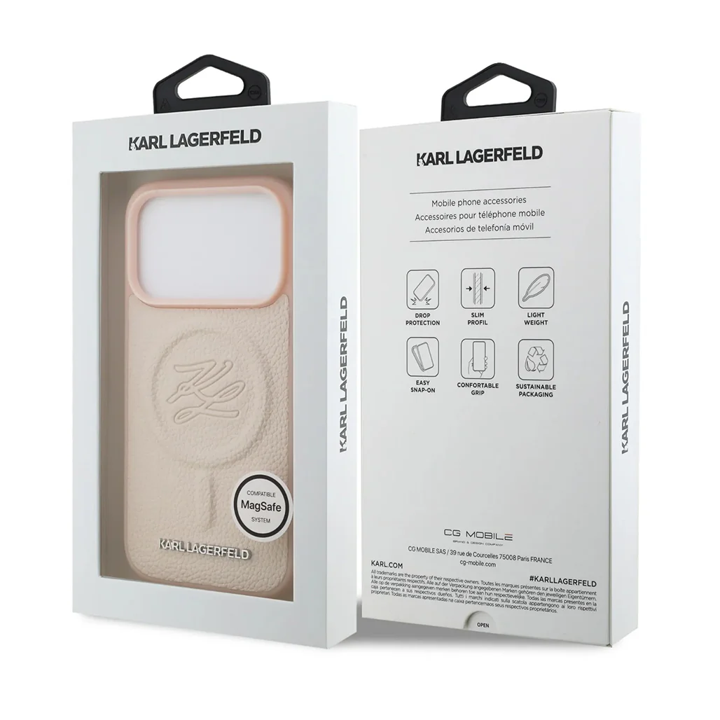 Karl Lagerfeld MagSafe PU Leather Case with Debossed Logo for iPhone 17 Pro - Image 16