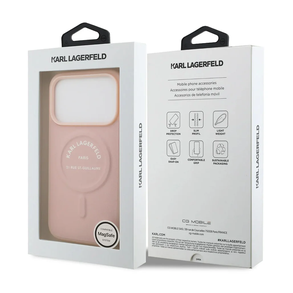 Karl Lagerfeld MagSafe PU Case with RSG Logo Buttons - iPhone 17 Pro Max - Image 16