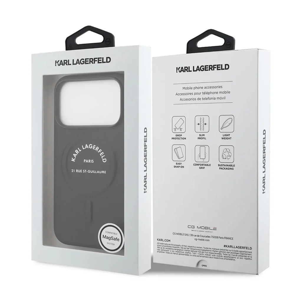 Karl Lagerfeld MagSafe PU Case with RSG Logo Buttons - iPhone 17 Pro Max - Image 31