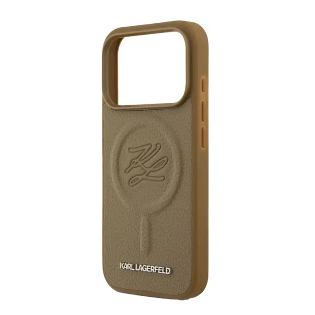 Karl Lagerfeld MagSafe PU Leather Case Brown for iPhone 17 Pro Max - Image 3