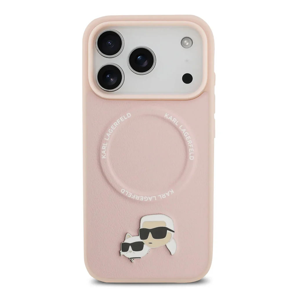 Karl Lagerfeld PU Leather Case with Karl & Choupette Head Pins for iPhone 17 Pro Max - Image 16