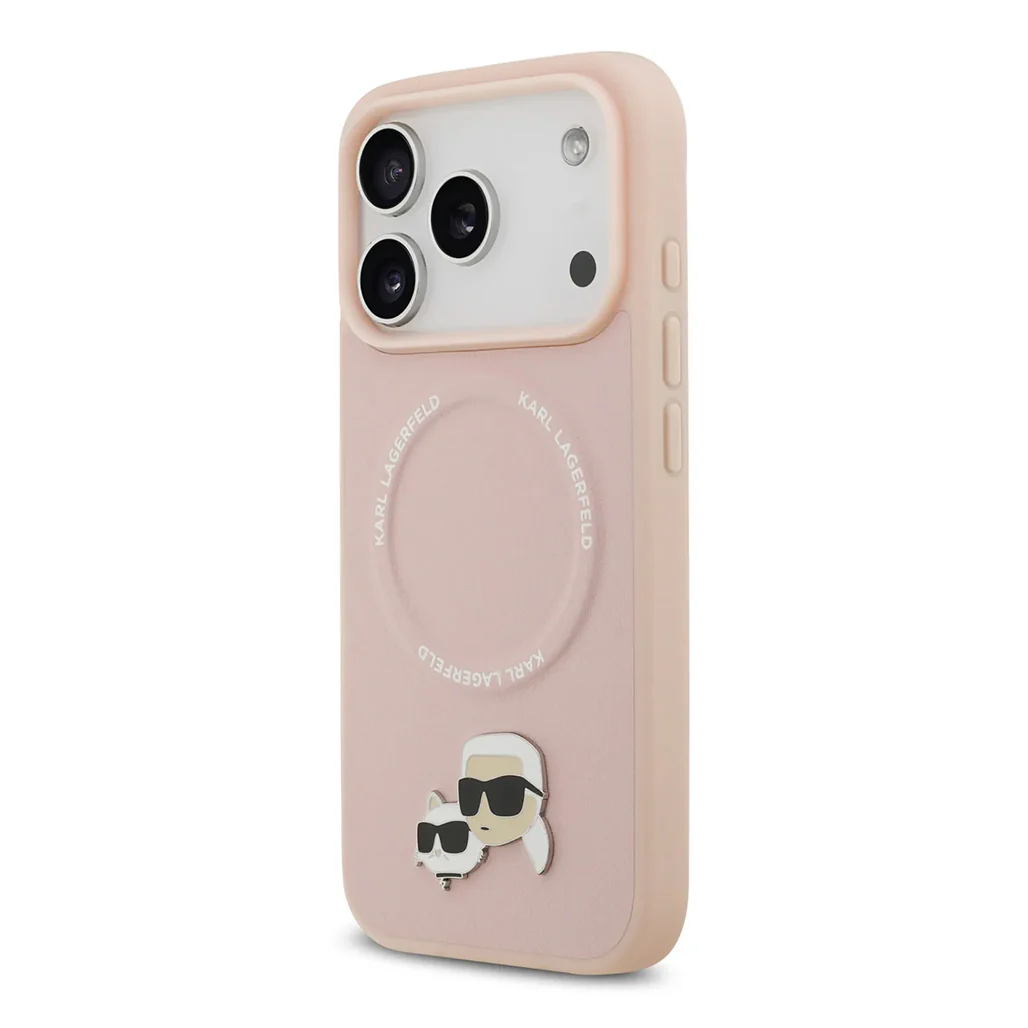 Karl Lagerfeld PU Leather Case with Karl & Choupette Head Pins for iPhone 17 Pro Max - Image 18