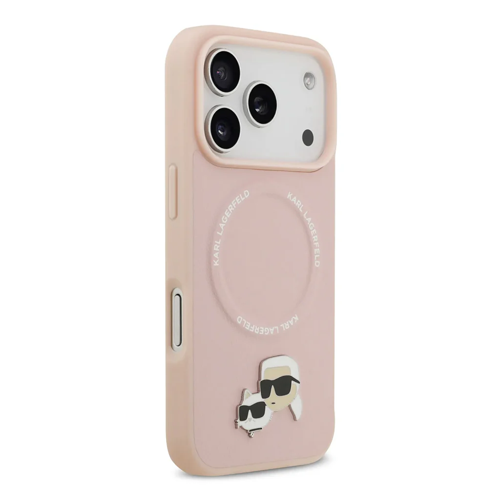 Karl Lagerfeld PU Leather Case with Karl & Choupette Head Pins for iPhone 17 Pro Max - Image 19