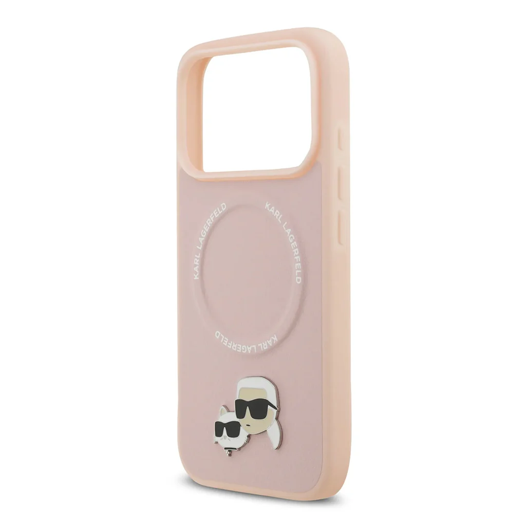 Karl Lagerfeld PU Leather Case with Karl & Choupette Head Pins for iPhone 17 Pro Max - Image 20