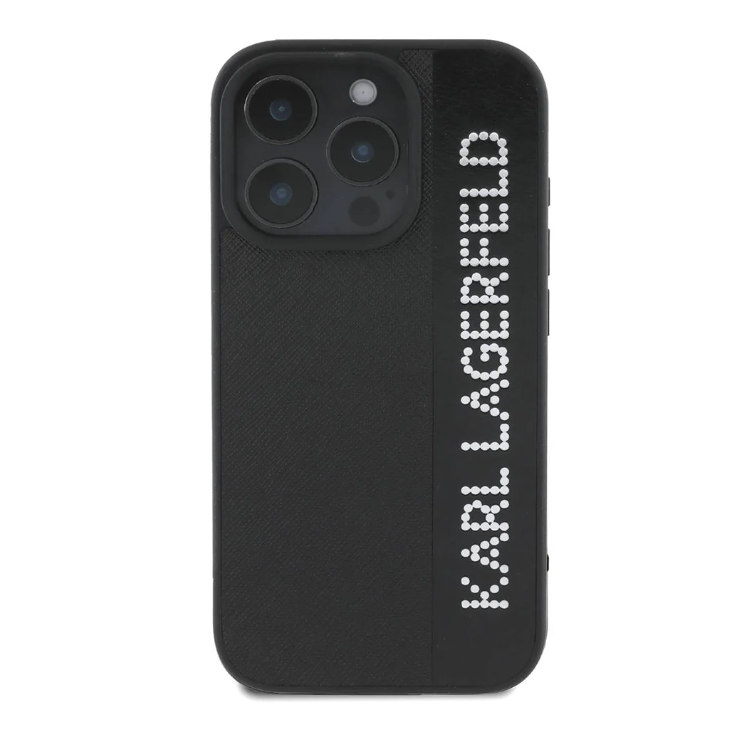Karl Lagerfeld Saffiano Leather Hard Case for iPhone 16 Pro Max - Premium Protection with Iconic Elongated Logo Design - Image 5