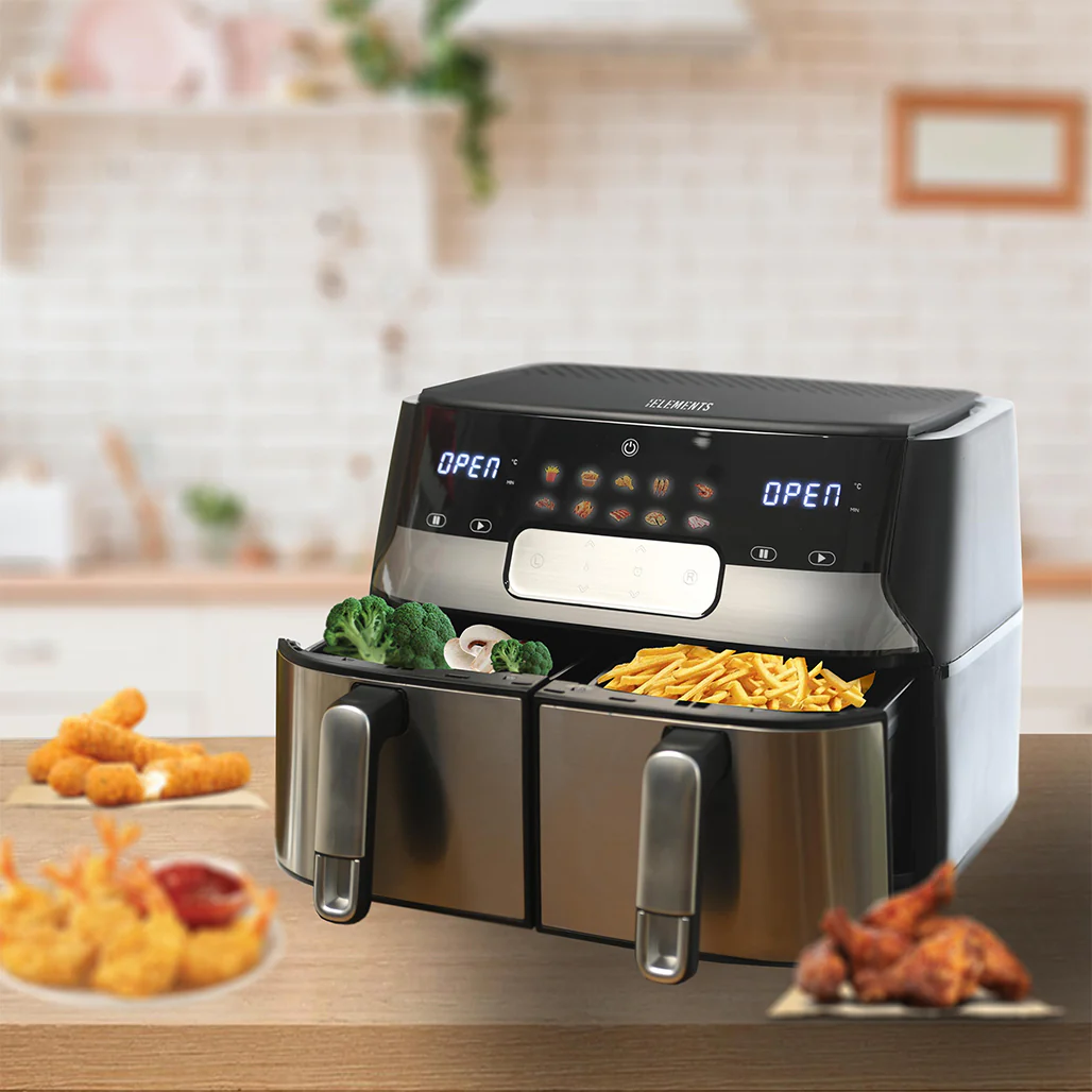KB Elements ELK90FD2 - Dual Basket Digital Air Fryer 9L - Image 8