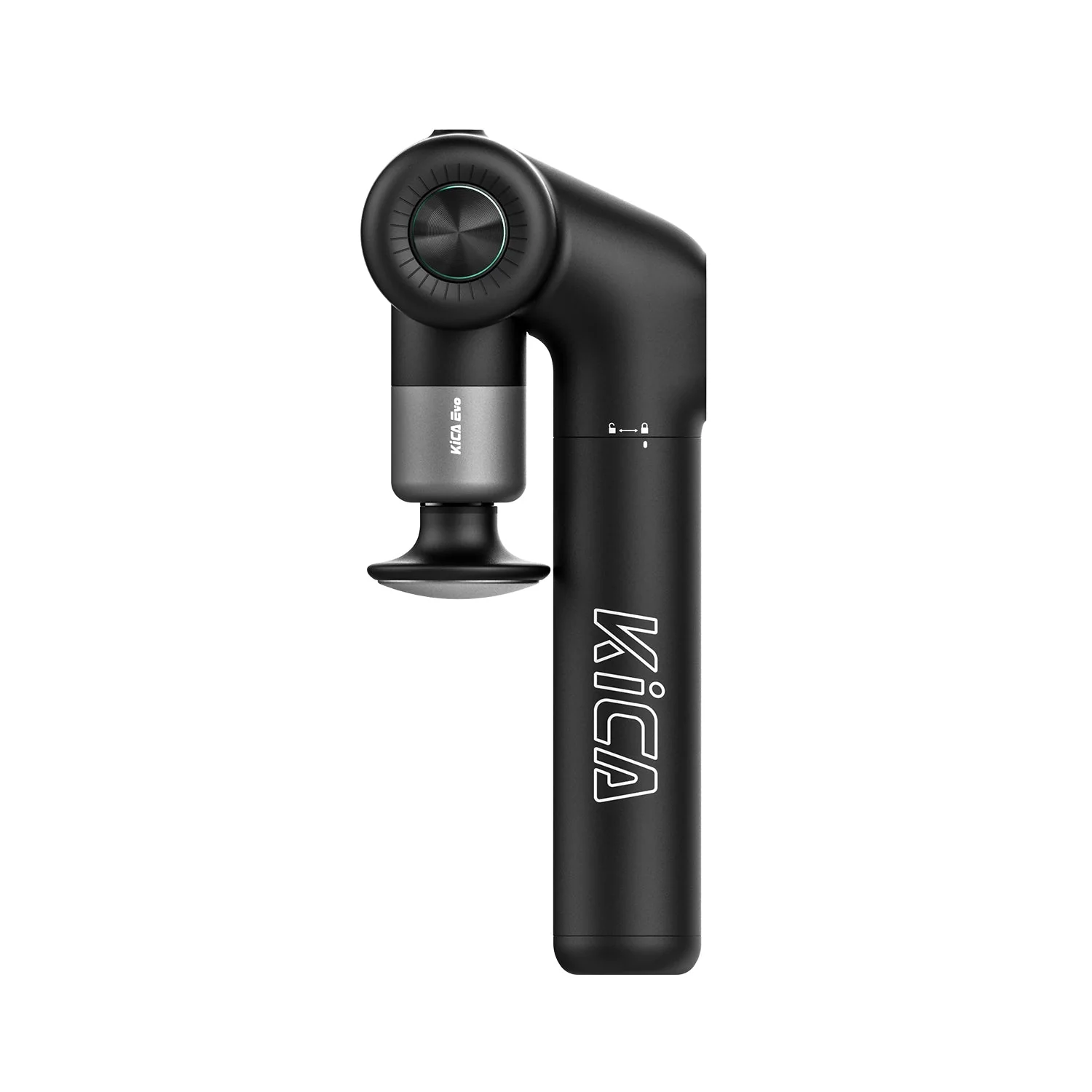 KiCA Evo - Professional Massage Gun with Foldable Design, Extendable Handle, and Heat Function