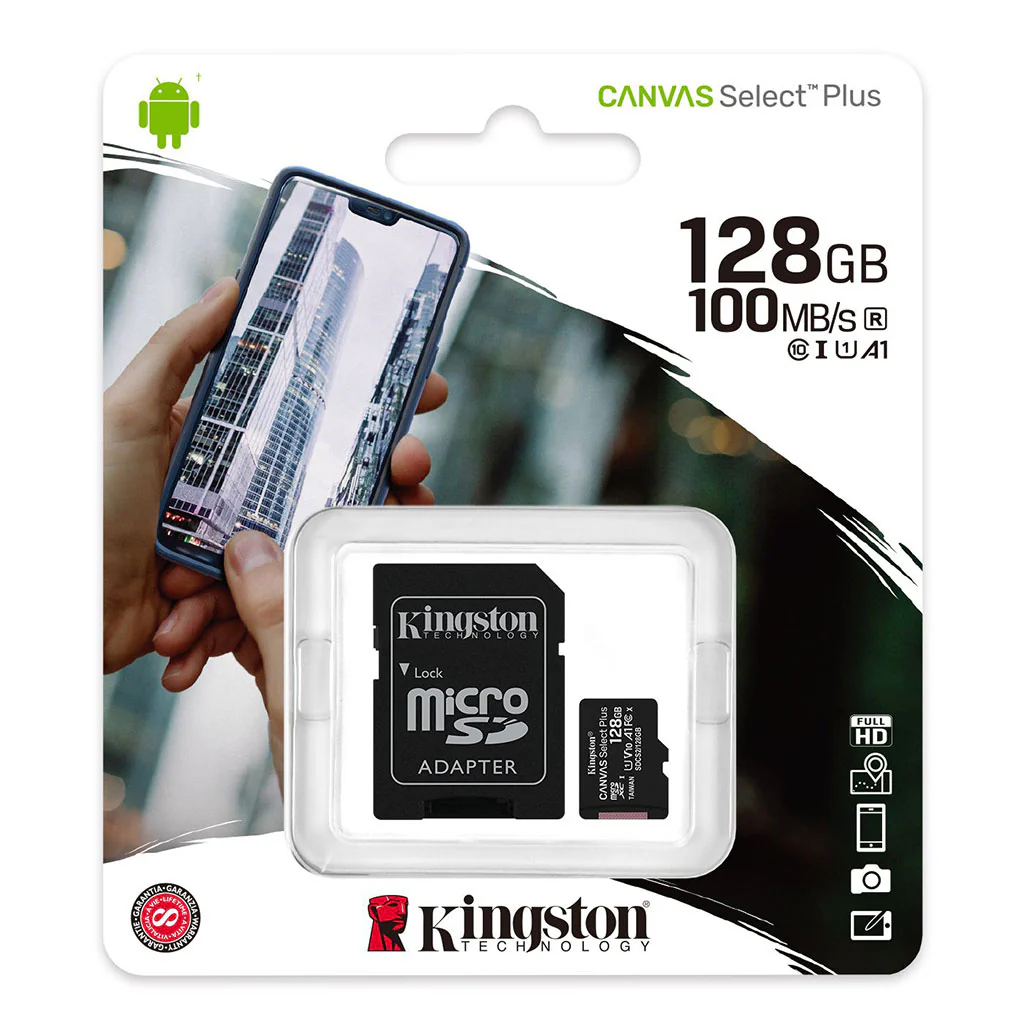 Kingston Canvas Select Plus microSD Card (SDXC) with SD Adapter - Image 5