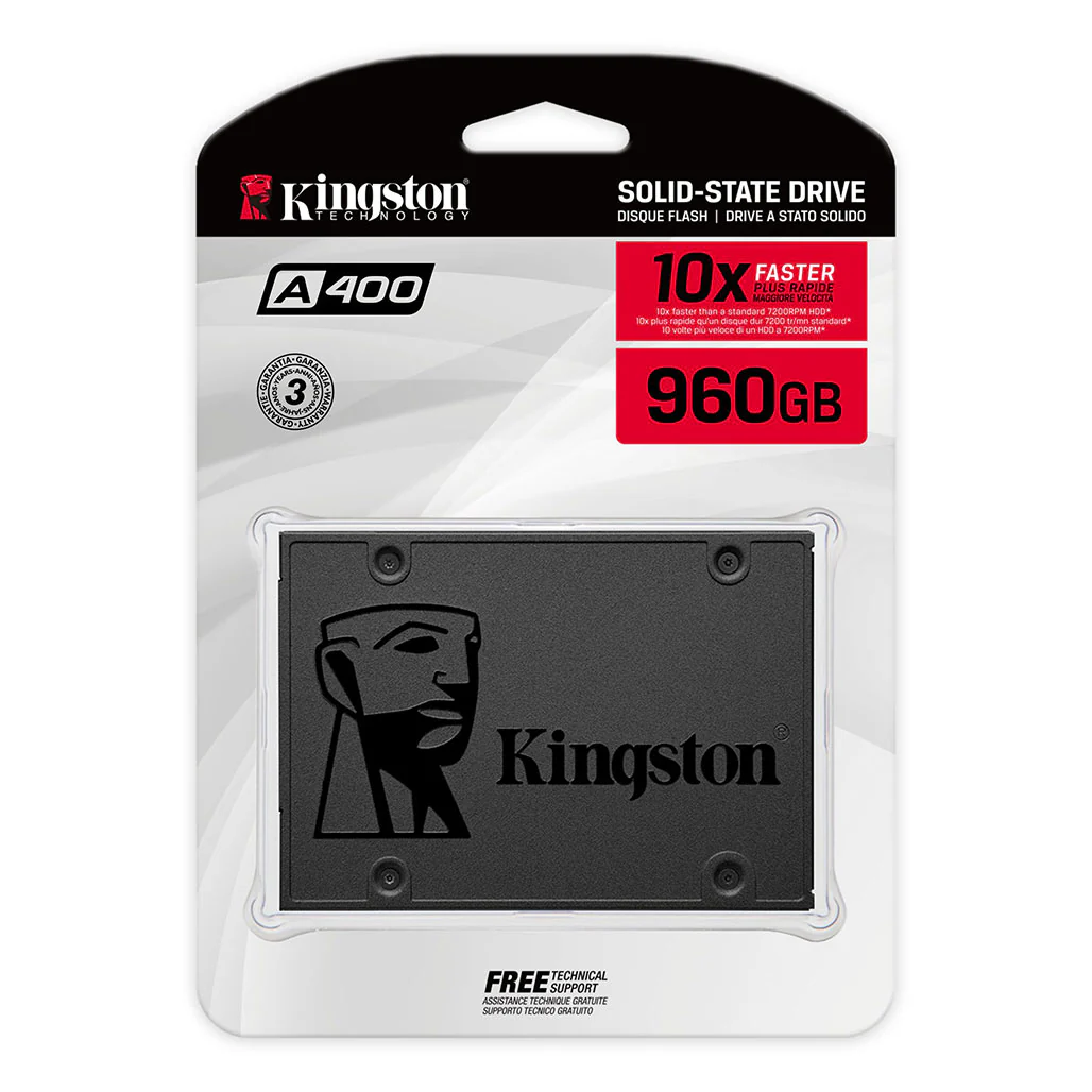 Kingston A400 960GB SATA SSD - High-Speed Solid State Drive for Enhanced System Performance