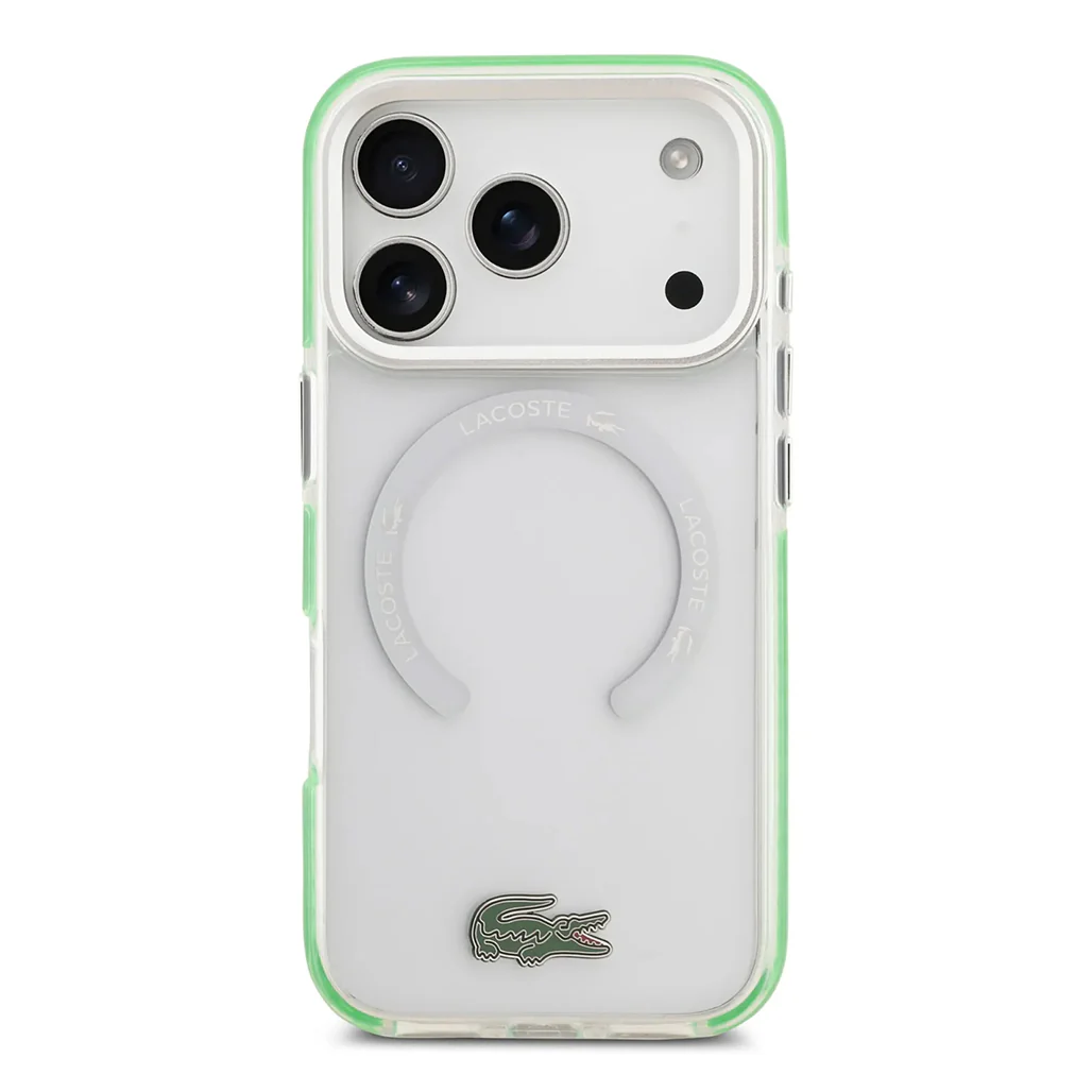 Lacoste MagSafe Transparent TPU+PC Case with Frosted Finish for iPhone 17 Pro