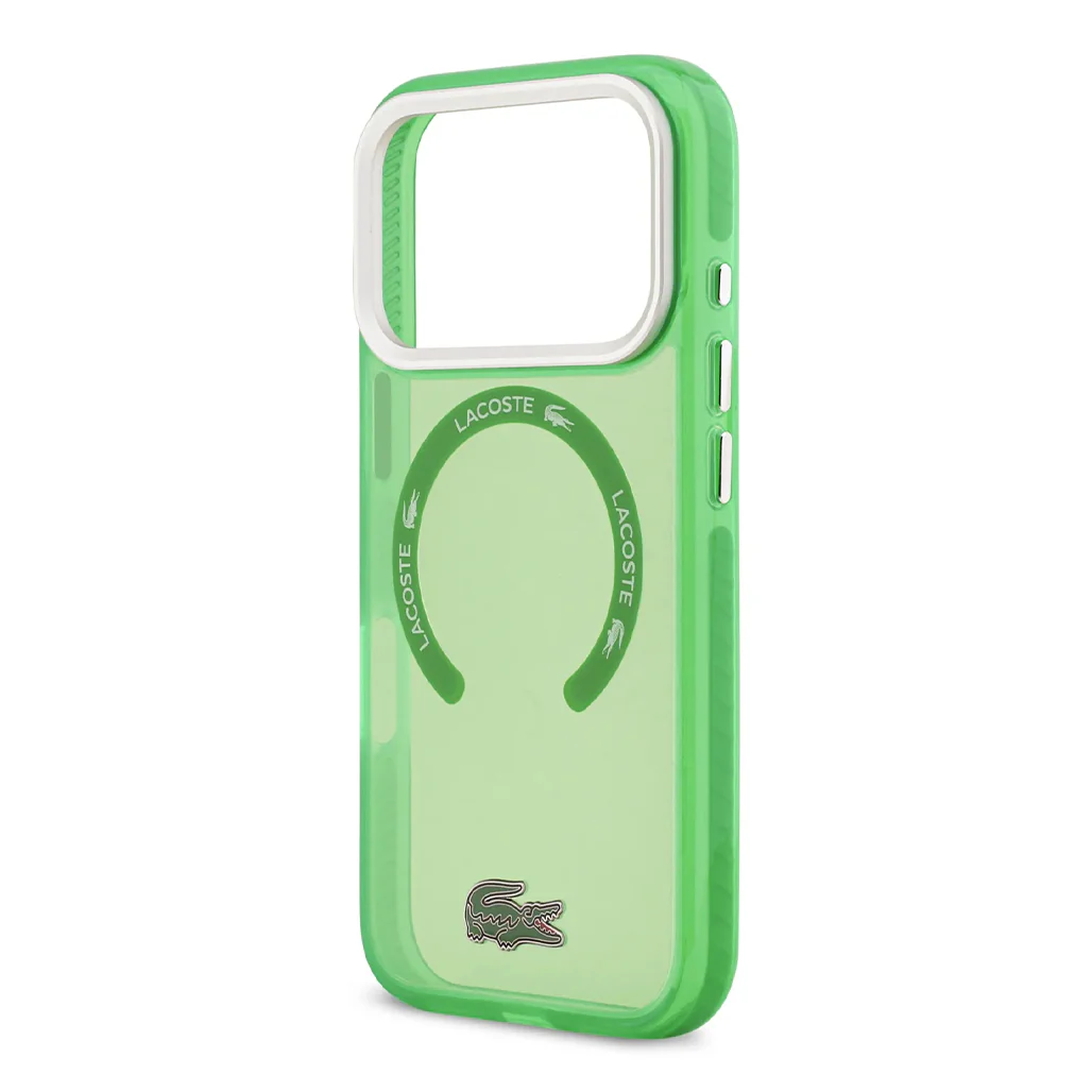Lacoste MagSafe Transparent TPU+PC Case with Frosted Finish for iPhone 17 Pro - Image 13
